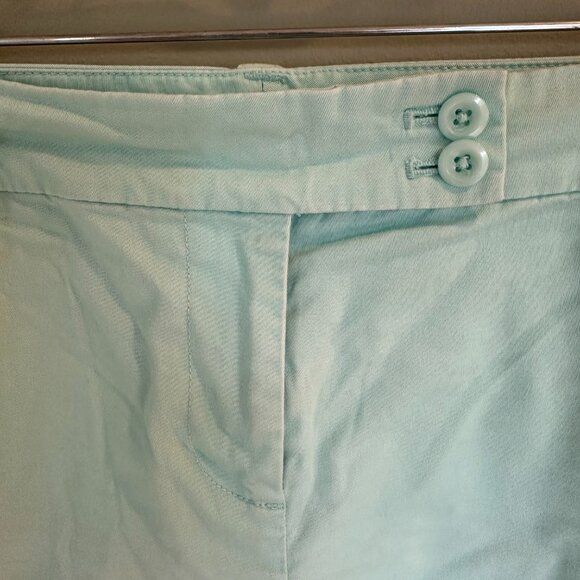 Vineyard Vines Women's Mint Green Shorts Size 16 Cotton/Spandex Preppy Casual - Picture 2 of 6